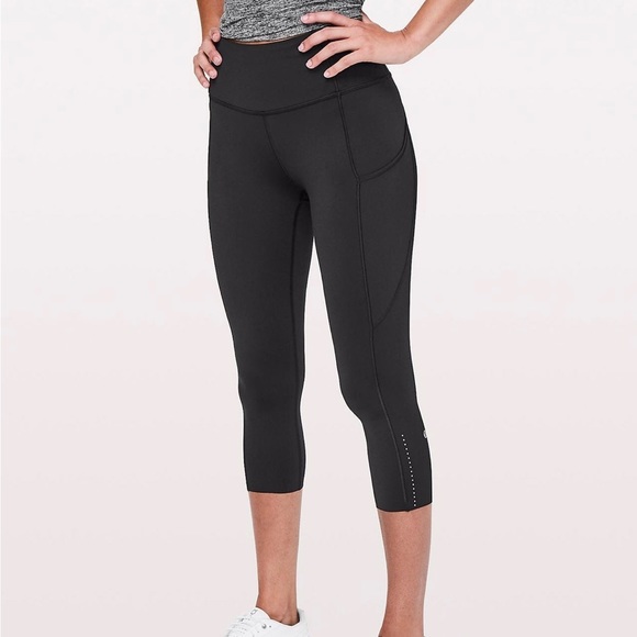 lululemon athletica Pants - Lululemon Fast and Free Crop - Black